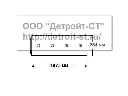 Нож Komatsu (кол-во отверстий - 13) D150A-1, D155A-1 175-70-21114 фото запчасти