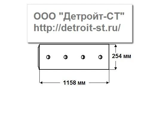 Нож Komatsu 154-70-11314 (кол-во отверстий - 8) D60A-6-7-8, D60E-7-8, D65E-6-7-8, D65E-7-8, D80A-18, D80E-18, D80P-18, D85A-12-18-21, D85E-18-21, D85P-18-21, D85E-SS-2A, D85EX-15, D85PX-15 фото запчасти