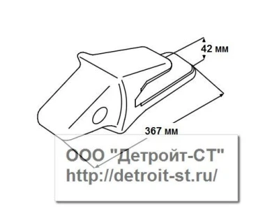 Коронка Komatsu  207-70-14142 (модели: PC300-PC360) фото запчасти