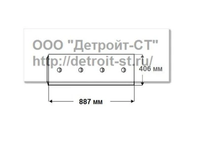 Нож Komatsu 195-71-61550 (кол-во отверстий - 6) D375A-1-2-3-5, WD900-3 фото запчасти