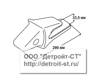 Коронка Komatsu  205-70-68141 (модели: PC200-PC220, PW210) фото запчасти
