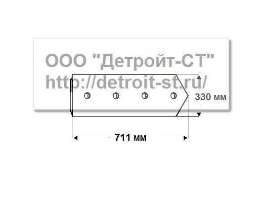Нож Komatsu 195-71-51120 (кол-во отверстий - 5) D375A-1 фото запчасти