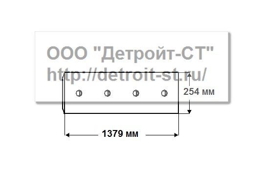 Нож Komatsu 175-70-21115 (кол-во отверстий - 9) D135A-1-2, D150A-1, D155A-1-2-3, D155AX-3-5, D355C-3, WD600-1 фото запчасти
