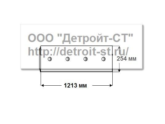 Нож Komatsu 41E-70-15231 (кол-во отверстий - 8) WD600-1 фото запчасти