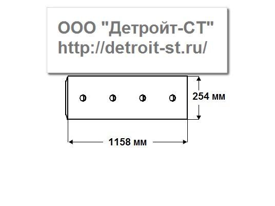 Нож Komatsu 154-70-11314 (кол-во отверстий - 8) D60A-6-7-8, D60E-7-8, D65E-6-7-8, D65E-7-8, D80A-18, D80E-18, D80P-18, D85A-12-18-21, D85E-18-21, D85P-18-21, D85E-SS-2A, D85EX-15, D85PX-15 фото запчасти