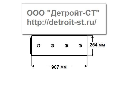 Нож Komatsu 154-72-11151 (кол-во отверстий - 6) D80A-18, D80E-18, D85A-18-21, D85E-18-21, D85-SS-2A фото запчасти