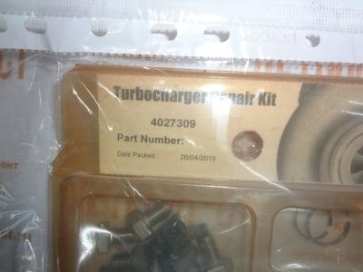 Ремкомплект турбины Cummins 4027309 (3545652) фото запчасти