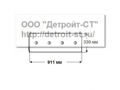 Нож Komatsu 195-71-37450 (кол-во отверстий - 6) D375A-1 фото запчасти
