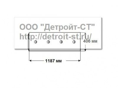 Нож Komatsu 198-71-21830,198-71-31550 (кол-во отверстий - 8) D475A-1, D475A-1-2-3 фото запчасти