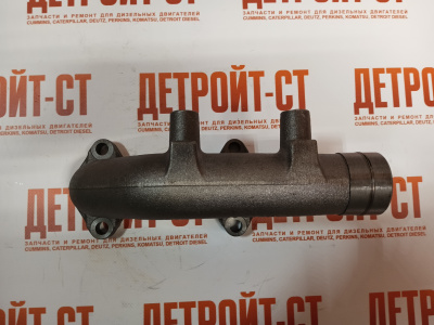 Коллектор выпускной малый (1-2 цилиндра) Cummins ISLe, L345, ISCE, QSC8.3, QSL9 3937477 (3937478, 3943850, 3968361, 3943851) фото запчасти