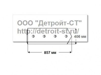 Нож Komatsu 198-71-21840,198-71-31540 (кол-во отверстий - 5) D475A-1, D475A-1-2-3 фото запчасти