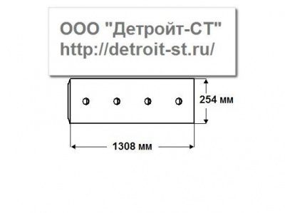 Нож Komatsu 154-70-16591 (кол-во отверстий - 9) D80A-18, D80E-18, D85A-18-21, D85E-18-21 фото запчасти