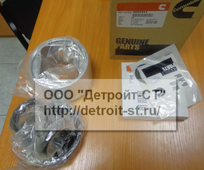 Поршень с кольцами STD Cummins 4089963 (4941393, 3974404, 3966721, 4945337) фото запчасти