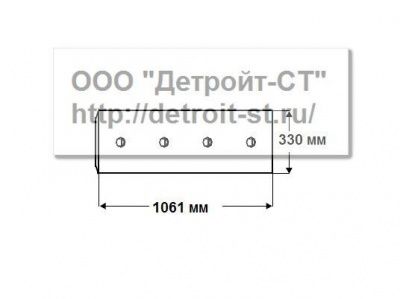 Нож Komatsu 195-71-11654 (кол-во отверстий - 7) D275A-2, D275AX-5, D355A-3-5, D375A-1-2-5 фото запчасти