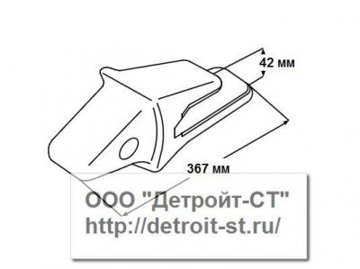 Коронка Komatsu  207-70-14142 (модели: PC300-PC360) фото запчасти