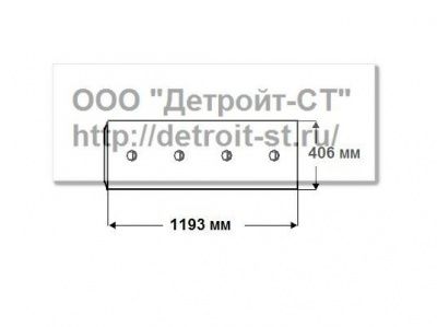 Нож Komatsu 198-71-11181 (кол-во отверстий - 8) D375A-1-2-3-5, D455A-1, D475A-1, WD900-3 фото запчасти