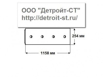 Нож Komatsu 154-70-11314 (кол-во отверстий - 8) D60A-6-7-8, D60E-7-8, D65E-6-7-8, D65E-7-8, D80A-18, D80E-18, D80P-18, D85A-12-18-21, D85E-18-21, D85P-18-21, D85E-SS-2A, D85EX-15, D85PX-15 фото запчасти