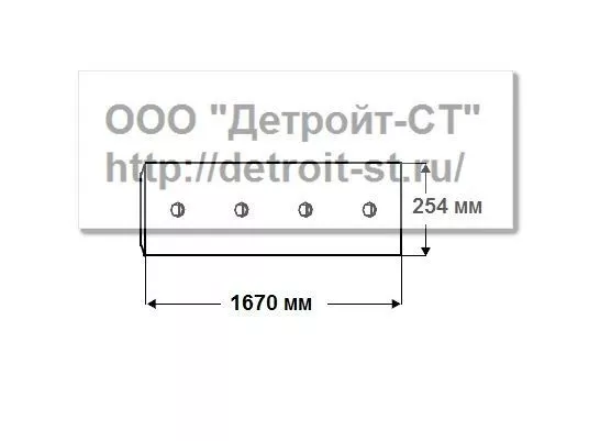 Нож Komatsu 175-72-21120 (кол-во отверстий - 11) D150A-1, D155A-1 фото запчасти
