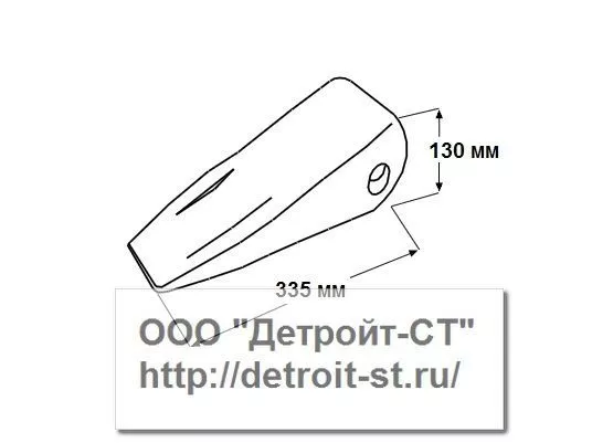 Коронка Komatsu 175-78-31230 (модели: D85-18-D85-21, D135A-1-D135A-2, D150A-1, D155A-1-D155A-2) фото запчасти